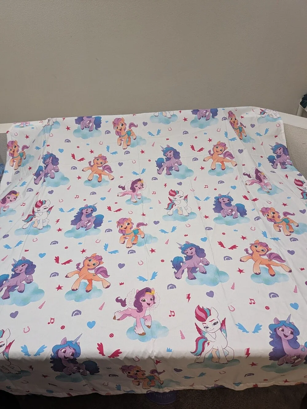 NWOT My Little Pony Character Twin Size Flat Sheet